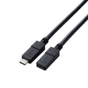 エレコム　ELECOM USB延長ケーブル/5Gbps/C-Cメスタイプ/USB Power Delivery対応/ノーマル/0.5m/ブラック USB3-ECC05BK