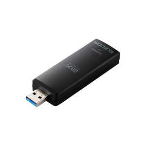 쥳 ELECOM WiFi ̵LAN ҵ USB ץ 24022402574Mbps Wi-Fi 6E 11ax/ac/n/a/g/b 6GHz/5GHz/2.4GHz ֥å WDC-XE2402TU3-B