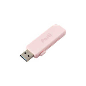 エレコム　ELECOM USBメモリ 32GB USB3.2(Gen1) USB A スライドシャッター式 ストラップホール付 セキュリティ機能対応 ピンク MF-SKU3032GPN