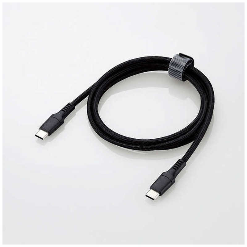 エレコム　ELECOM エレコム　ELECOM タイプC ケーブル USB Type C to Type C 1m 断線に強い 高耐久 ブラック MPA-CC5PS10BK MPA-CC5PS10BK