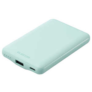 エレコム ELECOM モバイルバッテリー 5000mAh 軽量 小型 最大15W PSE適合 C-Aケーブル付属 グリーン 付属ケーブル長: 0.1m DE-C45-5000GN エレコム ELECOM モバイルバッテリー 5000mAh 軽量 小型 最大15W PSE適合 C-Aケーブル付属 グリーン 付属ケーブル長: 0.1m DE-C45-5000GN