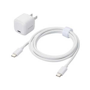 エレコム ELECOM USB Type-C 充電器 PD 20W 1ポート Type C ケーブル 付属 1.5m 折りたたみプラグ ホワイト MPA-ACCP7620WH エレコム ELECOM USB Type-C 充電器 PD 20W 1ポート Type C ケーブル 付属 1.5m 折りたたみプラグ ホワイト MPA-ACCP7620WH