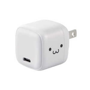 エレコム ELECOM USB Type-C 充電器 PD 20W Type C ×1 折りたたみプラグ 軽量 しろちゃん(ホワイト×ブラック) MPA-ACCP7320WF エレコム ELECOM USB Type-C 充電器 PD 20W Type C ×1 折りたたみプラグ 軽量 しろちゃん(ホワイト×ブラック) MPA-ACCP7320WF