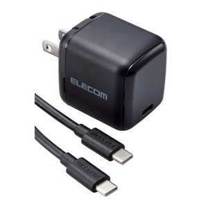 エレコム ELECOM ノートパソコン USB 充電器 PD 65W PPS対応 Type-C ×1 折りたたみプラグ 小型 ブラック ACDC-PD8765BK