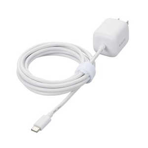 エレコム ELECOM USB Type-C 充電器 PD PPS 30W Type C ケーブル 一体 2.5m 折りたたみプラグ ホワイト MPA-ACCP8030WH エレコム ELECOM USB Type-C 充電器 PD PPS 30W Type C ケーブル 一体 2.5m 折りたたみプラグ ホワイト MPA-ACCP8030WH