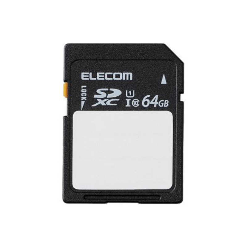 エレコム　ELECOM エレコム　ELECOM データ復旧サービス付/SDHCカード/保存内容が書ける/ケース付 UHS-I 80MB/s 64GB MF-FYB064GU11CR MF-FYB064GU11CR