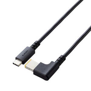 쥳 ELECOM Ρȥѥ ť֥ 2m PD  60W USB Type-C to DCѷץ饰(11mm4.5mm) DC-PDL20BK