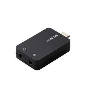 エレコム ELECOM USB Type-C オーディオ変換アダプタ ブラック USB-CADC01BK エレコム ELECOM USB Type-C オーディオ変換アダプタ ブラック USB-CADC01BK