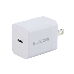 쥳 ELECOM USB Type-C Ŵ PD 20W Type C 1 ޤꤿߥץ饰 (ޥ ֥åб) ۥ磻 MPA-ACCP6820WH