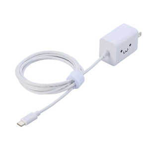 エレコム ELECOM USB Type-C 充電器 PD 20W Type C ケーブル 一体型 1.5m しろちゃん MPA-ACCP6920WF エレコム ELECOM USB Type-C 充電器 PD 20W Type C ケーブル 一体型 1.5m しろちゃん MPA-ACCP6920WF