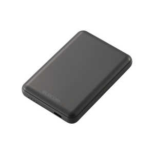 쥳 ELECOM ХХåƥ꡼ 5000mAh    15W ( USB Type-C 1) PSEŬ 졼 DE-C48-5000DGY