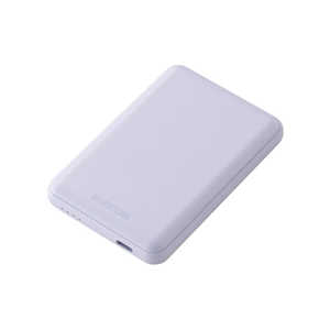 エレコム ELECOM モバイルバッテリー 5000mAh 軽量 小型 薄型 15W 入出力( USB Type-C ×1) PSE適合 パープル DE-C48-5000PU エレコム ELECOM モバイルバッテリー 5000mAh 軽量 小型 薄型 15W 入出力( USB Type-C ×1) PSE適合 パープル DE-C48-5000PU