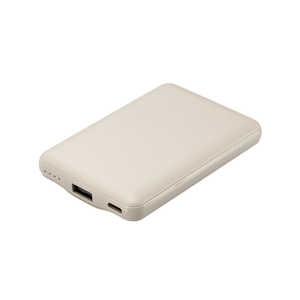 エレコム ELECOM モバイルバッテリー 5000mAh ( C×1+A×1) PSE適合 C-Aケーブル付属 &me グレージュ DE-C45-5000GB エレコム ELECOM モバイルバッテリー 5000mAh ( C×1+A×1) PSE適合 C-Aケーブル付属 &me グレージュ DE-C45-5000GB
