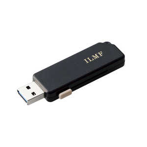 エレコム　ELECOM USBメモリ 32GB USB3.2(Gen1) USB A スライドシャッター式 ストラップホール付 セキュリティ機能対応 マット ILMF ブラック MF-ER3032GBK-IL