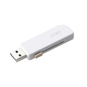 쥳 ELECOM USB (Mac/Windows11б)ILMF() ۥ磻 [32GB /USB TypeA /USB3.2 /饤ɼ] MF-ER3032GWH-IL