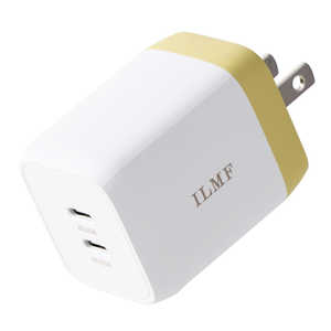 쥳 ELECOM AC - USBŴ ΡPC֥åб 65W [2ݡȡUSB-C /USB Power Deliveryб] ILMF()  MPA-ACCP43YL-IL