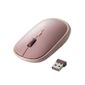 エレコム　ELECOM 無線 マウス 静音 ワイヤレスマウス 4ボタン 厚み28mm ( Windows 11 10 Mac 対応 ) 軽量 薄型 左右対称 ILMF ピンク M-TM10DBPN-IL