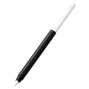エレコム　ELECOM アップルペンシル 専用 グリップステッカー ( Apple Pencil USB-C/ 第2世代/ 第1世代 対応 ) アンチスリップ素材 極薄 滑り止め グリップ スキンシール ブラック TB-APESNBSBK