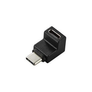 쥳 ELECOM USB-C L Ѵ ץ ĸ USB Type-C ݡ - Type-C ץ饰 PD 60W ® ֥å AD-CFCML02BK