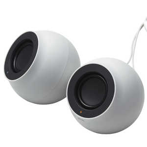 エレコム ELECOM PCスピーカー USB-C / USB-A接続 Stina(スティーナ) [USB電源 /2.0ch] ホワイト SP-P10CUSBWH