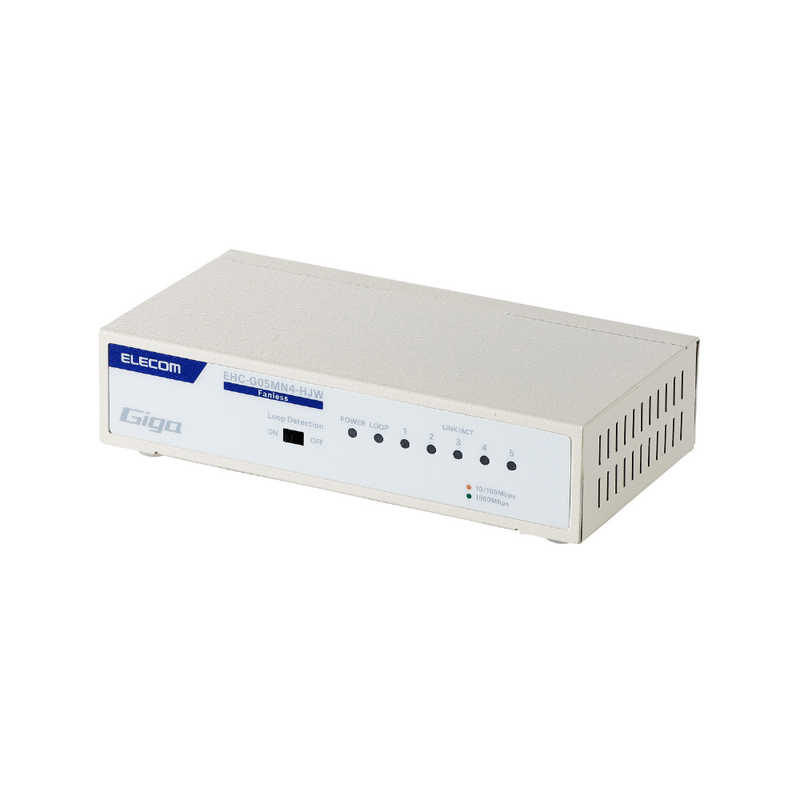 エレコム　ELECOM エレコム　ELECOM スイッチングハブ [5ポート /1Giga対応 /電源内蔵] メタル筐体 ホワイト EHC-G05MN4-HJW EHC-G05MN4-HJW