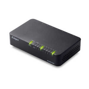 エレコム　ELECOM スイッチングハブ [8ポート /1Giga対応 /ACアダプター] プラ筐体 ブラック EHC-G08PA4-B