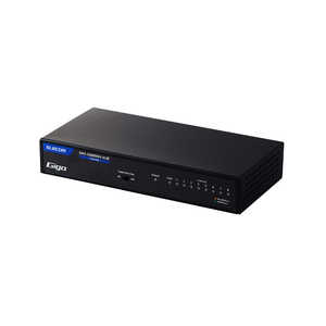 エレコム　ELECOM スイッチングハブ [8ポート /1Giga対応 /電源内蔵] メタル筐体 ブラック EHC-G08MN4-HJB