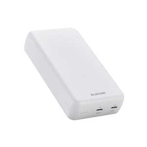 エレコム ELECOM モバイルバッテリー 20000mAh 大容量 最大20W 入出力(Type-C×2) ホワイト DE-C52-20000WH エレコム ELECOM モバイルバッテリー 20000mAh 大容量 最大20W 入出力(Type-C×2) ホワイト DE-C52-20000WH