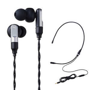 쥳 ELECOM ߥ󥰥إåɥå V custom VE300MBK ֥å [ 3.5mmߥ˥ץ饰 / ξ / ۥ󥿥 ] HS-VE300MBK