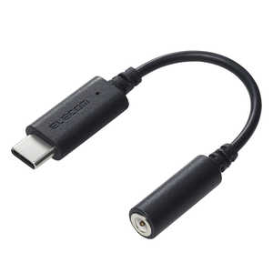 エレコム ELECOM 変換ケーブル USB Type-C to φ3.5mm ステレオミニジャック DAC搭載 ブラック MPA-C35DBK2 エレコム ELECOM 変換ケーブル USB Type-C to φ3.5mm ステレオミニジャック DAC搭載 ブラック MPA-C35DBK2