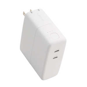 エレコム ELECOM モバイルバッテリー コンセント一体型 5000mAh PD 最大67W 入力出力( USB Type-C ×2) PSE適合 折りたたみプラグ ホワイト DE-AC11-5000WH エレコム ELECOM モバイルバッテリー コンセント一体型 5000mAh PD 最大67W 入力出力( USB Type-C ×2) PSE適合 折りたたみプラグ ホワイト DE-AC11-5000WH