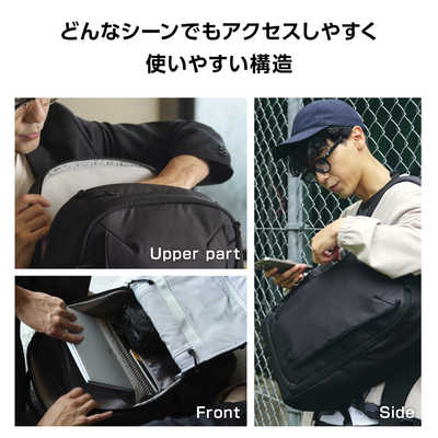 エレコム　BM－MNLBPO1BK MNL CITY PACK ブラック　21L MNL CITY PACK - BM-MNLBP01BK