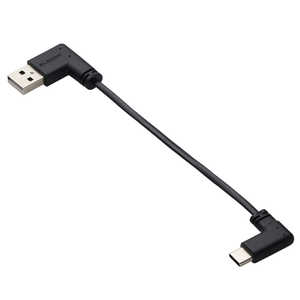 エレコム ELECOM Type-C ケーブル USB A to USB C 短い 0.1m L字 フラット モバイルバッテリー 向け 充電ケーブル ブラック MPA-ACLL01BK エレコム ELECOM Type-C ケーブル USB A to USB C 短い 0.1m L字 フラット モバイルバッテリー 向け 充電ケーブル ブラック MPA-ACLL01BK
