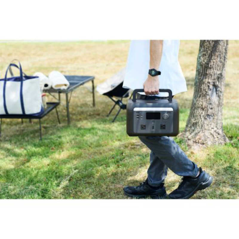 エレコム　ELECOM エレコム　ELECOM ポータブル電源 512Wh (AC×2 Type-C×2 USB-A×2 カーアクセサリーソケット×1) ブラック DE-PS500PBK DE-PS500PBK