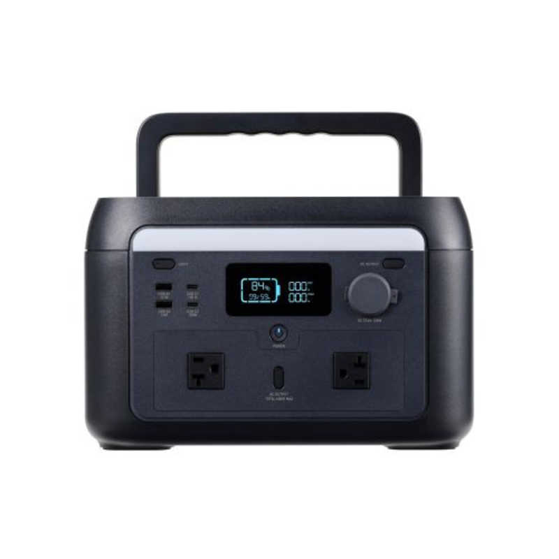 エレコム　ELECOM エレコム　ELECOM ポータブル電源 512Wh (AC×2 Type-C×2 USB-A×2 カーアクセサリーソケット×1) ブラック DE-PS500PBK DE-PS500PBK