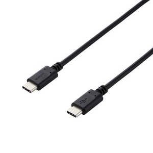 エレコム　ELECOM USB2.0ケーブル USB Type-C to Type-C 1m PD 60W 急速充電 転送 ブラック MPA-XCC10PNBK