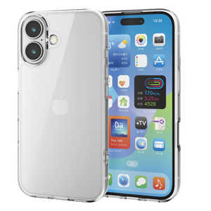 エレコム ELECOM iPhone 16(6.1インチ)ハイブリッドケース フォルティモ クリア PMA24AHVCK2CR エレコム ELECOM iPhone 16(6.1インチ)ハイブリッドケース フォルティモ クリア PMA24AHVCK2CR