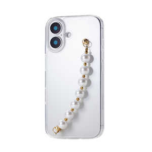 エレコム ELECOM iPhone 16(6.1インチ)ハイブリッドケース ハンドバンド パールバンド PMA24AHVHB01 エレコム ELECOM iPhone 16(6.1インチ)ハイブリッドケース ハンドバンド パールバンド PMA24AHVHB01