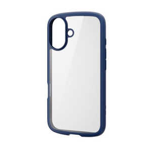 エレコム ELECOM iPhone 16(6.1インチ)TOUGHIM LITE フレームカラー ネイビー PMA24ATSLFCNV エレコム ELECOM iPhone 16(6.1インチ)TOUGHIM LITE フレームカラー ネイビー PMA24ATSLFCNV