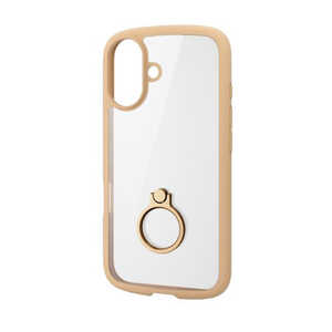 エレコム ELECOM iPhone 16(6.1インチ)TOUGHIM LITE フレームカラー リング付 カフェオレ PMA24ATSLFCRBE エレコム ELECOM iPhone 16(6.1インチ)TOUGHIM LITE フレームカラー リング付 カフェオレ PMA24ATSLFCRBE