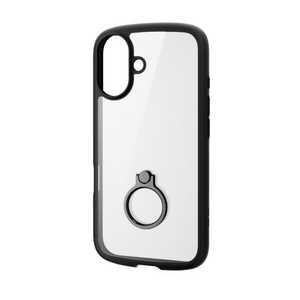 エレコム ELECOM iPhone 16(6.1インチ)TOUGHIM LITE フレームカラー リング付 ブラック PMA24ATSLFCRBK エレコム ELECOM iPhone 16(6.1インチ)TOUGHIM LITE フレームカラー リング付 ブラック PMA24ATSLFCRBK
