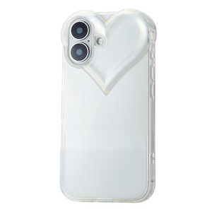 エレコム ELECOM iPhone 16(6.1インチ)ソフトケース ハートフレーム PMA24AUCHCR エレコム ELECOM iPhone 16(6.1インチ)ソフトケース ハートフレーム PMA24AUCHCR