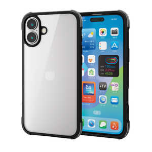 エレコム ELECOM iPhone 16 Plus(6.7インチ) ハイブリッドケース エアバッグ PMA24BHVAIRBK エレコム ELECOM iPhone 16 Plus(6.7インチ) ハイブリッドケース エアバッグ PMA24BHVAIRBK