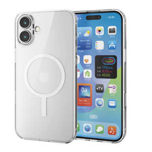 エレコム ELECOM iPhone 16 Plus(6.7インチ) ハイブリッドケース MAGKEEP ホワイト PMA24BMAG02WH エレコム ELECOM iPhone 16 Plus(6.7インチ) ハイブリッドケース MAGKEEP ホワイト PMA24BMAG02WH
