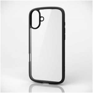 エレコム ELECOM iPhone 16 Plus(6.7インチ) TOUGHIM LITE フレームカラー ブラック PMA24BTSLFCBK エレコム ELECOM iPhone 16 Plus(6.7インチ) TOUGHIM LITE フレームカラー ブラック PMA24BTSLFCBK