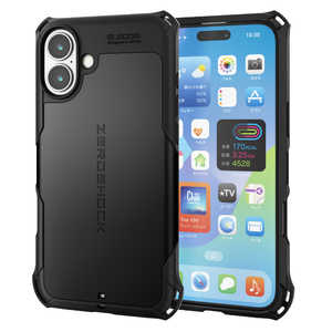 エレコム ELECOM iPhone 16 Plus(6.7インチ) ZEROSHOCK ブラック PMA24BZEROBK エレコム ELECOM iPhone 16 Plus(6.7インチ) ZEROSHOCK ブラック PMA24BZEROBK