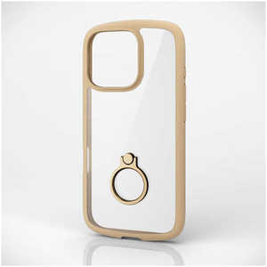 エレコム ELECOM iPhone 16 Pro(6.3インチ) TOUGHIM LITE フレームカラー リング付 カフェオレ PMA24CTSLFCRBE エレコム ELECOM iPhone 16 Pro(6.3インチ) TOUGHIM LITE フレームカラー リング付 カフェオレ PMA24CTSLFCRBE