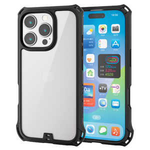 エレコム ELECOM iPhone 16 Pro(6.3インチ) ZEROSHOCK フレームカラー ブラック PMA24CZEROFCBK エレコム ELECOM iPhone 16 Pro(6.3インチ) ZEROSHOCK フレームカラー ブラック PMA24CZEROFCBK