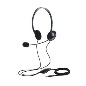 쥳 ELECOM إåɥå [3.5mm4˥ߥ˥ץ饰 /ξ /إåɥХɥ] ֥å HS-HP14STBK