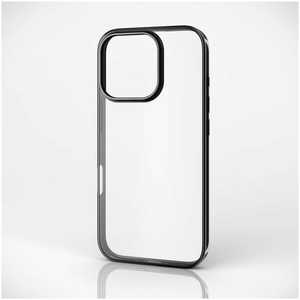 エレコム ELECOM iPhone 16 Pro(6.3インチ) ソフトケース サイドメッキ ブラック PMCA24CUCTMBK エレコム ELECOM iPhone 16 Pro(6.3インチ) ソフトケース サイドメッキ ブラック PMCA24CUCTMBK